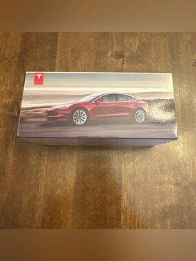 Tesla Model 3 1:43 Scale Red 11842 Collector Car Small Case